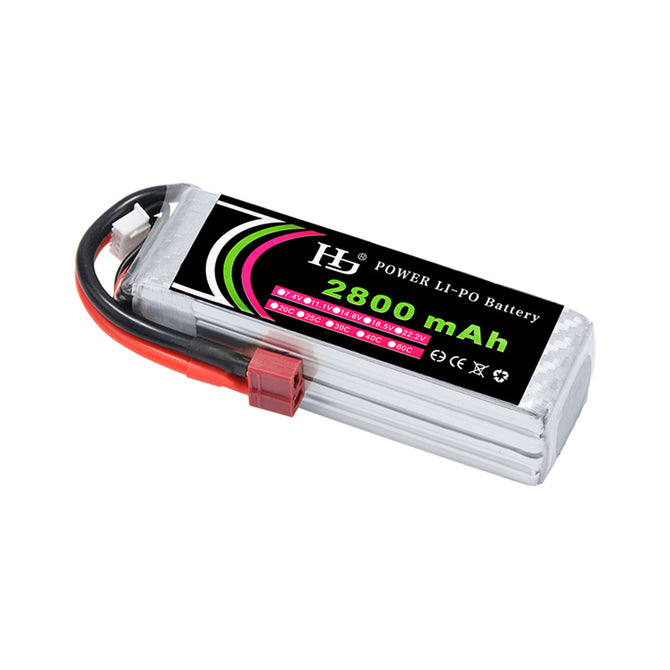 HJ POWER 1PCS 14.8V 30C 2800mAh T plug High Lipo Battery for FT010 FT011 Remote Control Helicopter Quadcopter Drone Part