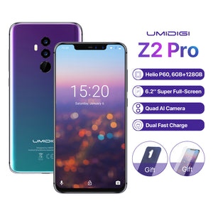 UMIDIGI Z2 Pro. 6.2" Notch MTK P60 AI Processing Unit Phone with 6GB RAM, 128GB ROM, 3550mAh - Twilight