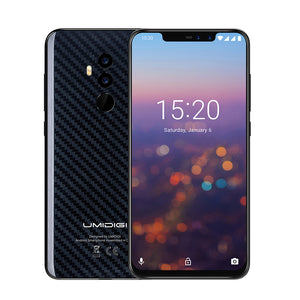 UMIDIGI Z2 Pro. 6.2" Notch MTK P60 AI Processing Unit Phone with 6GB RAM, 128GB ROM, 3550mAh - Carbon Fiber