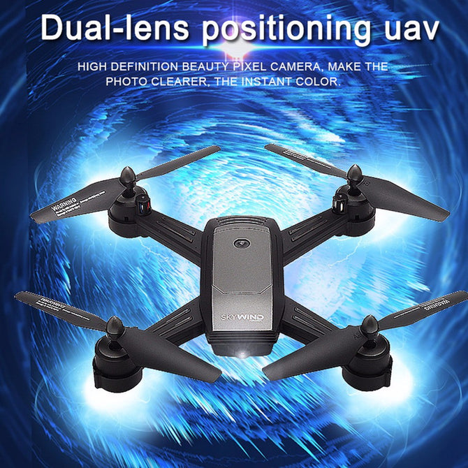 LH-X34F Remote Control RC Drone Quadcopter Toy With Camera, Altitude Hold Mode For Kids Gray