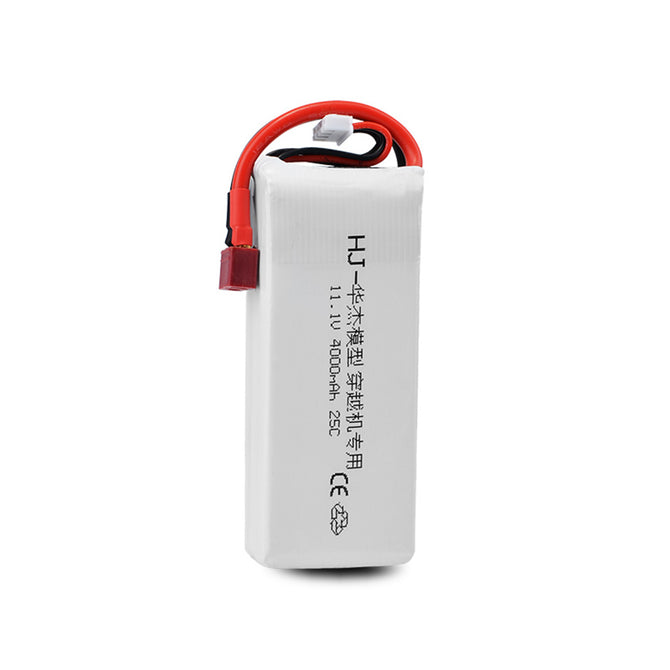 Li-Polymer Lipo Battery 11.1V 4000mAh 25C max 40C 3S for QAV250 Quadcopter FPV RC Car Boat - White