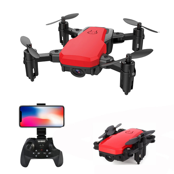 SG800 RC Helicopter 2.4G 4 Channel Wi-Fi FPV Foldable Mini RC Quadcopter Pocket Drone with 0.3MP Camera - Red