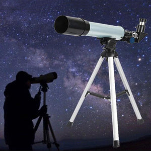 F36050 Outdoor Spotting Monocular Telescope With Tripod 90 Times Zooming Astronomical Telescope Gift For Kids Silver