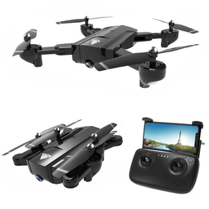 SG900 Wi-Fi FPV Foldable Selfie RC Helicopter Quadcopter Drone with HD 720P Camera, Optical Flow Positioning, 22mins Flight Time Black