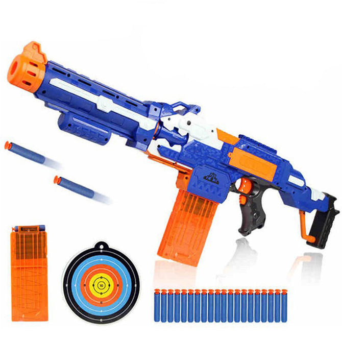 Eva2king Electric Soft Bullet Toy Gun For Nerf Shooting Submachine Gun Weapon Funny Outdoors Toys For Kids