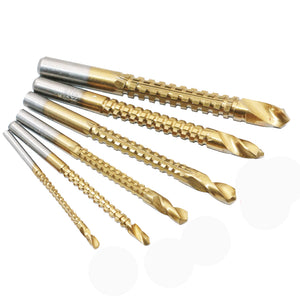 6Pcs 3-8mm High Speed Steel Titanium Plated Drill Bit