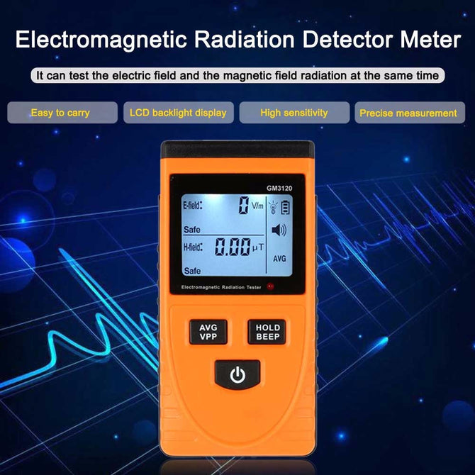 Electromagnetic Radiation Detector Meter Dosimeter Tester Counter For Electric Magnetic Field Emission GM3120